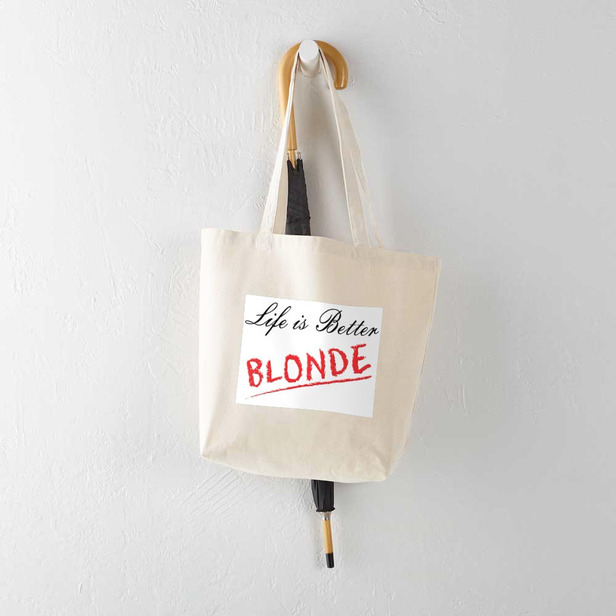 Better Blonde Natural Canvas Tote Bag - Eco-Friendly Reusable Shopping Bag for Women | Perfect for Groceries, Beach Trips & Everyday Use