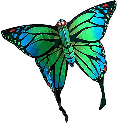**Easy-to-Fly Butterfly Kite for Kids & Adults - 800M String with Reel - Perfect for Beach, Park & Outdoor Fun (Green)**    *Use Case: Great for family outings, beach vacations, picnics, and outdoor adventures!*