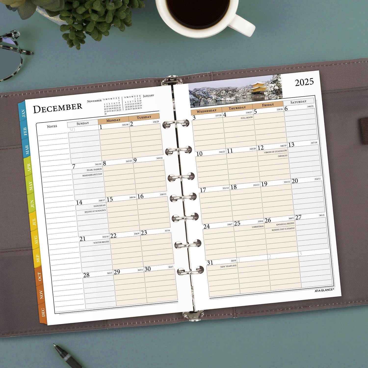 AT-A-GLANCE 2025 Weekly & Monthly Planner Refill - 5.5