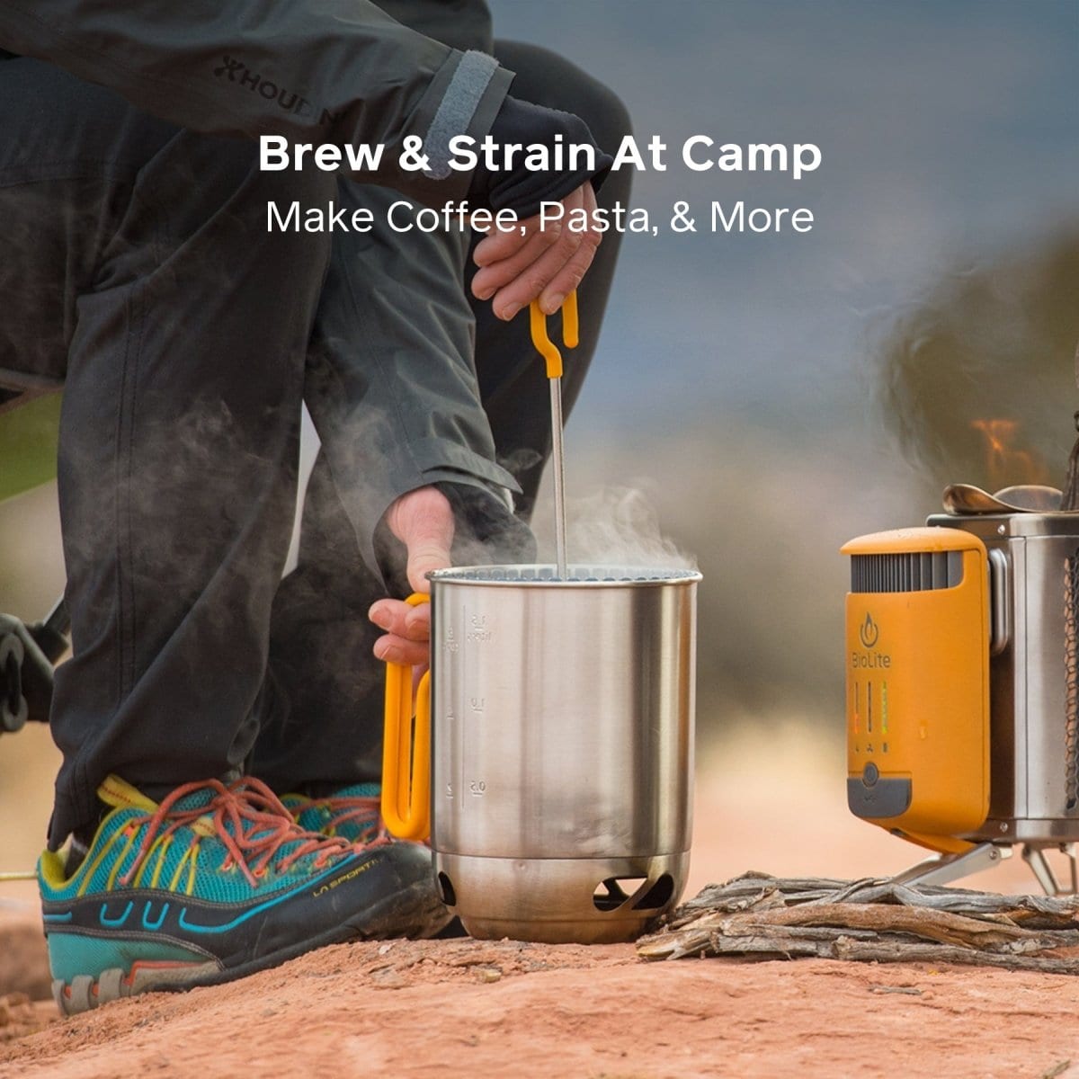 Premium Stainless Steel KettlePot & Coffee Maker Set - Fast Boiling Electric Water Kettle with Drip Coffee Brewer for Home, Office & Camping Use
