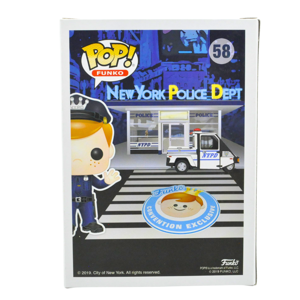 Officer Freddy Signed Pop Vinyl Figure by Mike Becker – Limited Edition 58/5 – Collectible Funko Pop for Display & Gifts