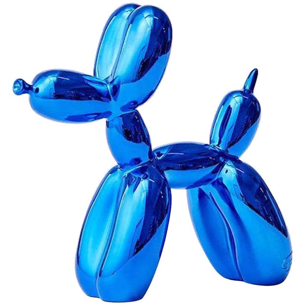 LIUSHI Creative Resin Balloon Dog Sculpture - Modern Home & Office Decor, Puppy Statue Desktop Ornament in 10 Colors (10x10x4inch) - Perfect for Gifts, Party Decorations & Workspace Styling