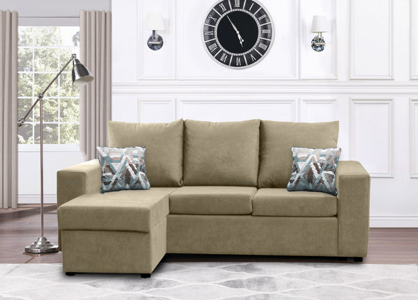 Canadian Made Reversible Chaise Sectional Sofa - 17 Color Options for Living Room, Family Room & Home Theater Comfort