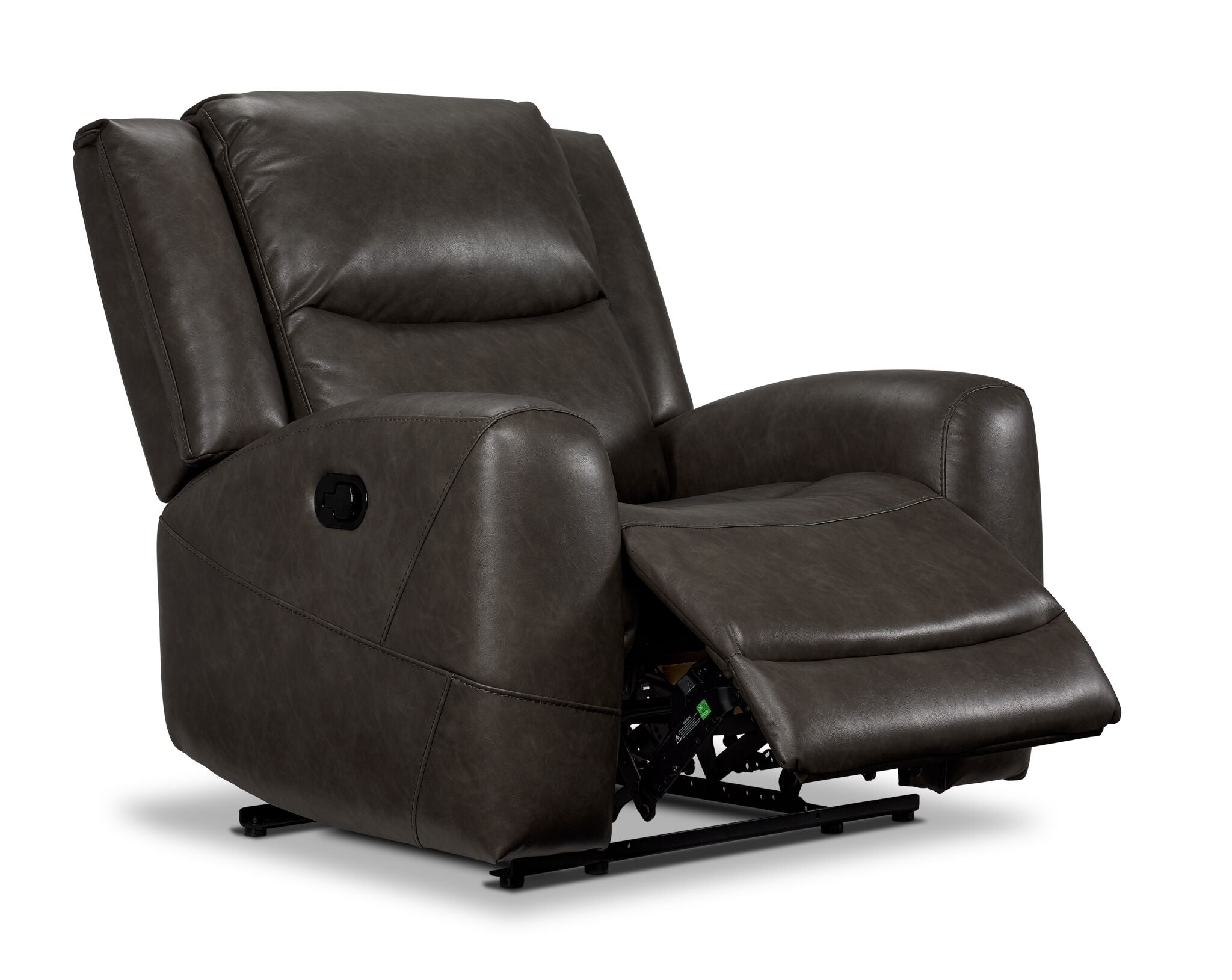 Premium Copley Recliner Chair - Soft Slate Gray Fabric - Comfortable Living Room Furniture for Relaxing & Watching TV