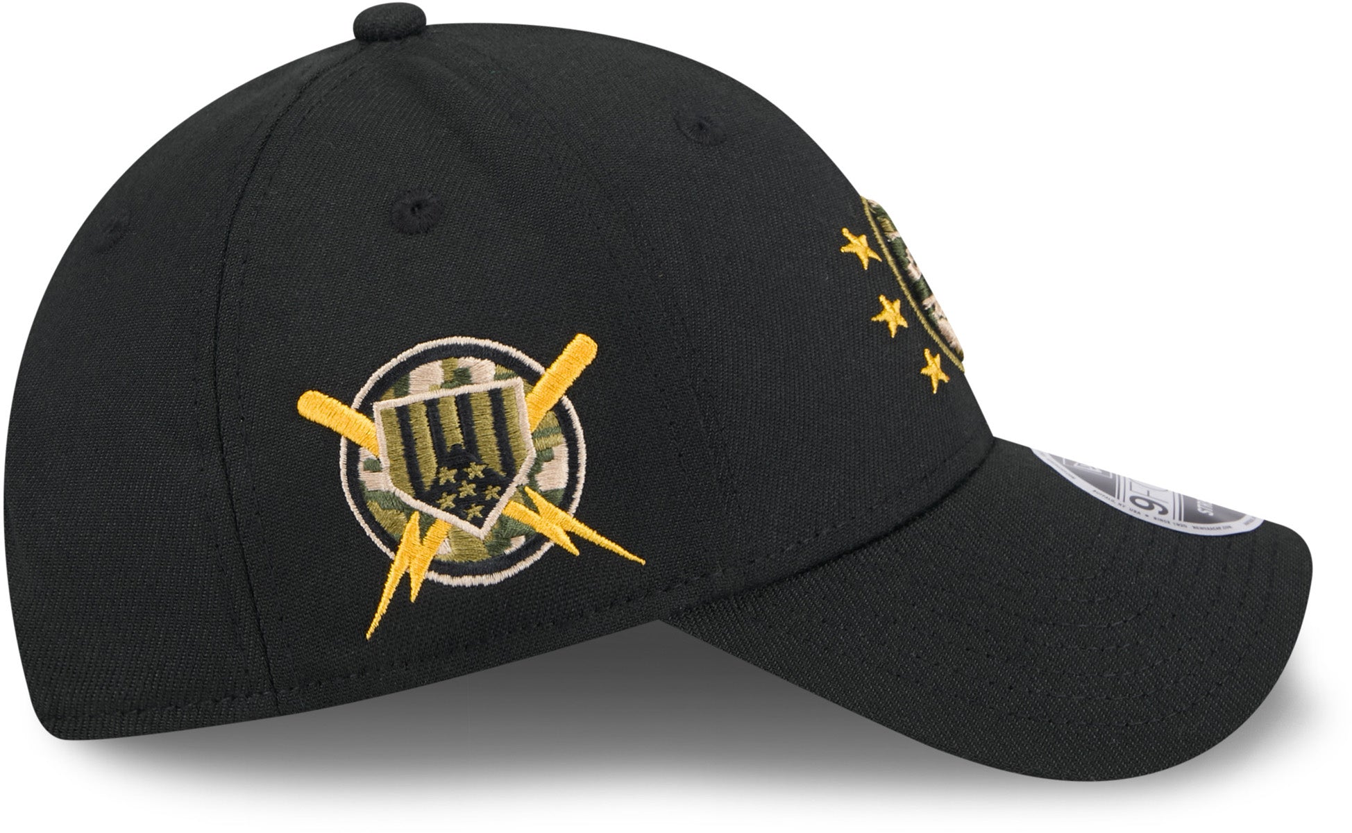 Chicago Cubs New Era 9Forty MLB 2024 Armed Forces Day Black Adjustable Baseball Cap - Perfect for Baseball Games, Military Appreciation & Casual Wear