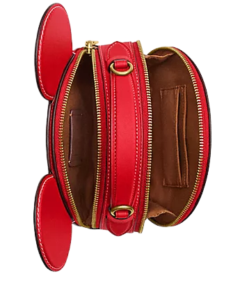 Coach Disney X Coach Mickey Mouse Ear Crossbody Bag - Stylish & Playful Disney Accessory for Women | Perfect for Theme Parks, Parties & Everyday Fashion