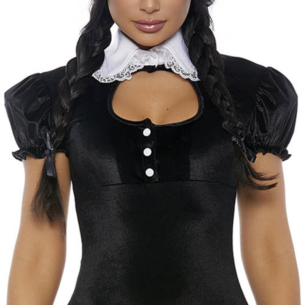 Sexy Velvet & Lace Costume for Women - Playful Lingerie Set for Valentine's Day, Anniversary or Romantic Nights - Perfect for Role Play, Boudoir Photography and Special Occasions