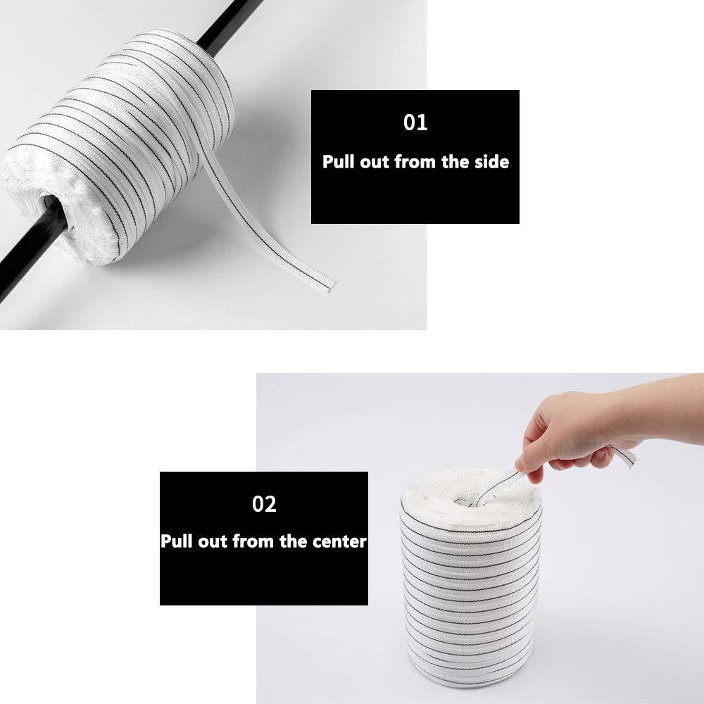 984 ft Wind Straps for Greenhouse - Heavy Duty Plastic Hold Down Straps, Weather-Resistant Greenhouse Cover Ties, Woven Cord Strapping for Securing Tarps & Plastic Film | Perfect for Garden Greenhouses, Hoop Houses & Plant Protection