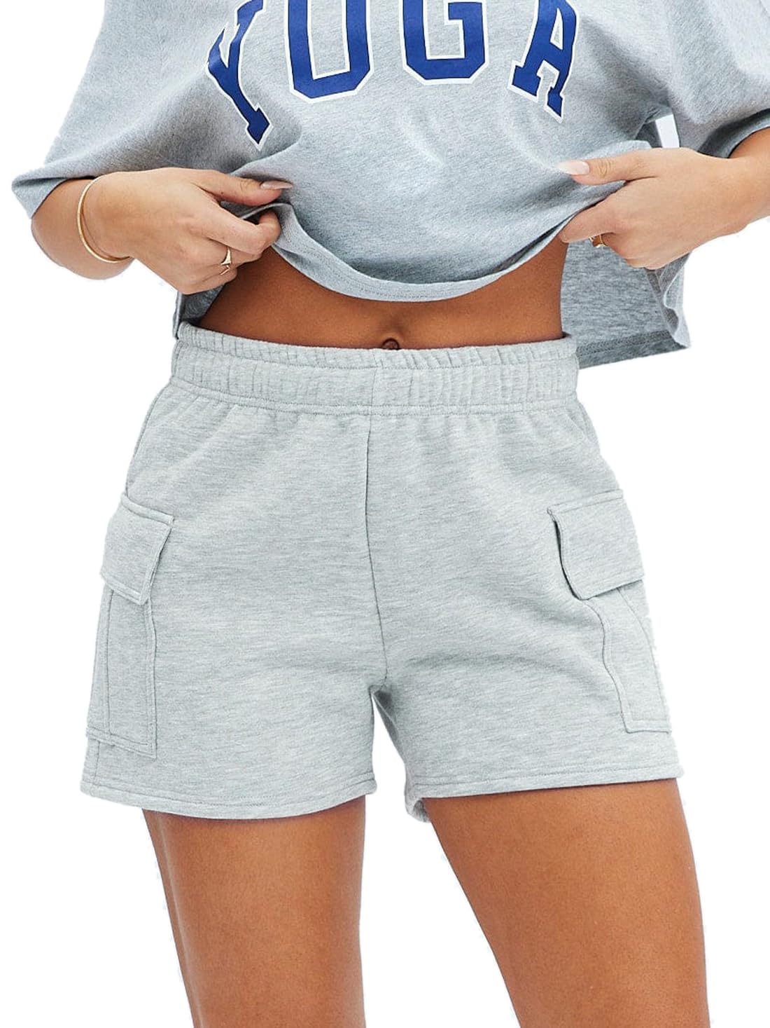 Women's Athletic Running Shorts - Comfy Terry Cotton Workout Shorts with Drawstring for Yoga, Gym & Lounge | Breathable & Stretchy for Fitness & Casual Wear