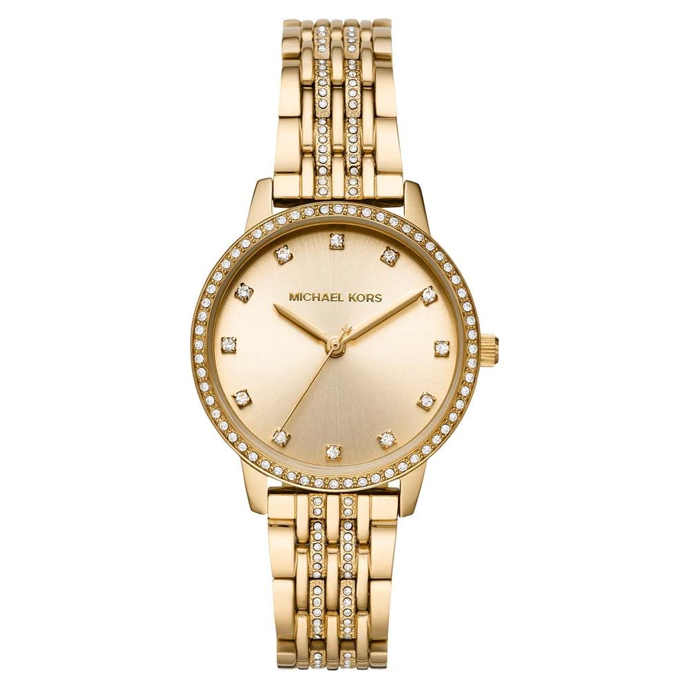 Michael Kors Melissa Women's Watch - Stainless Steel or Leather Strap, Quartz Movement | Elegant Fashion Accessory for Work, Date Night & Special Occasions