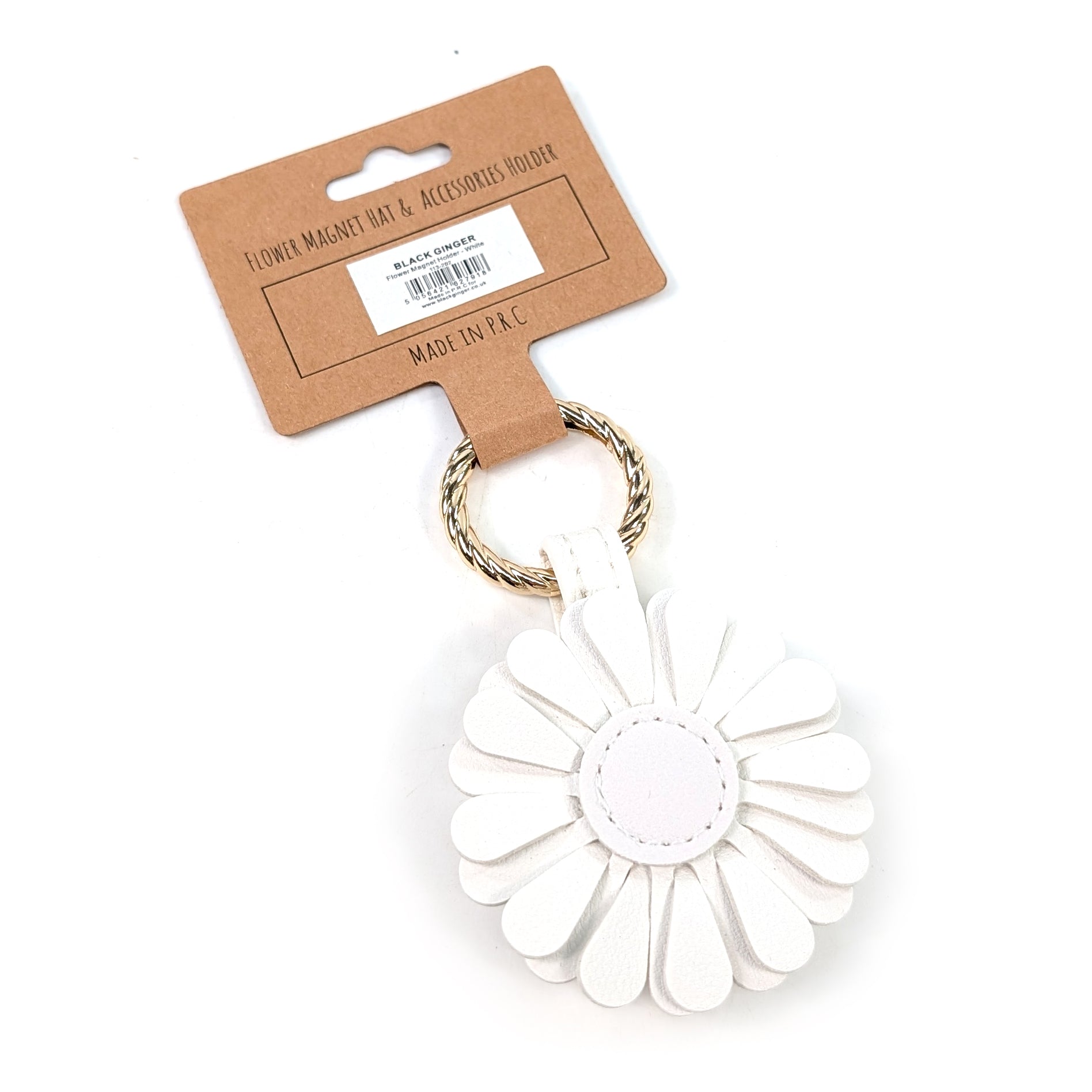 White Flower Magnet Holder for Refrigerator - Perfect for Kitchen, Office & Home Decor