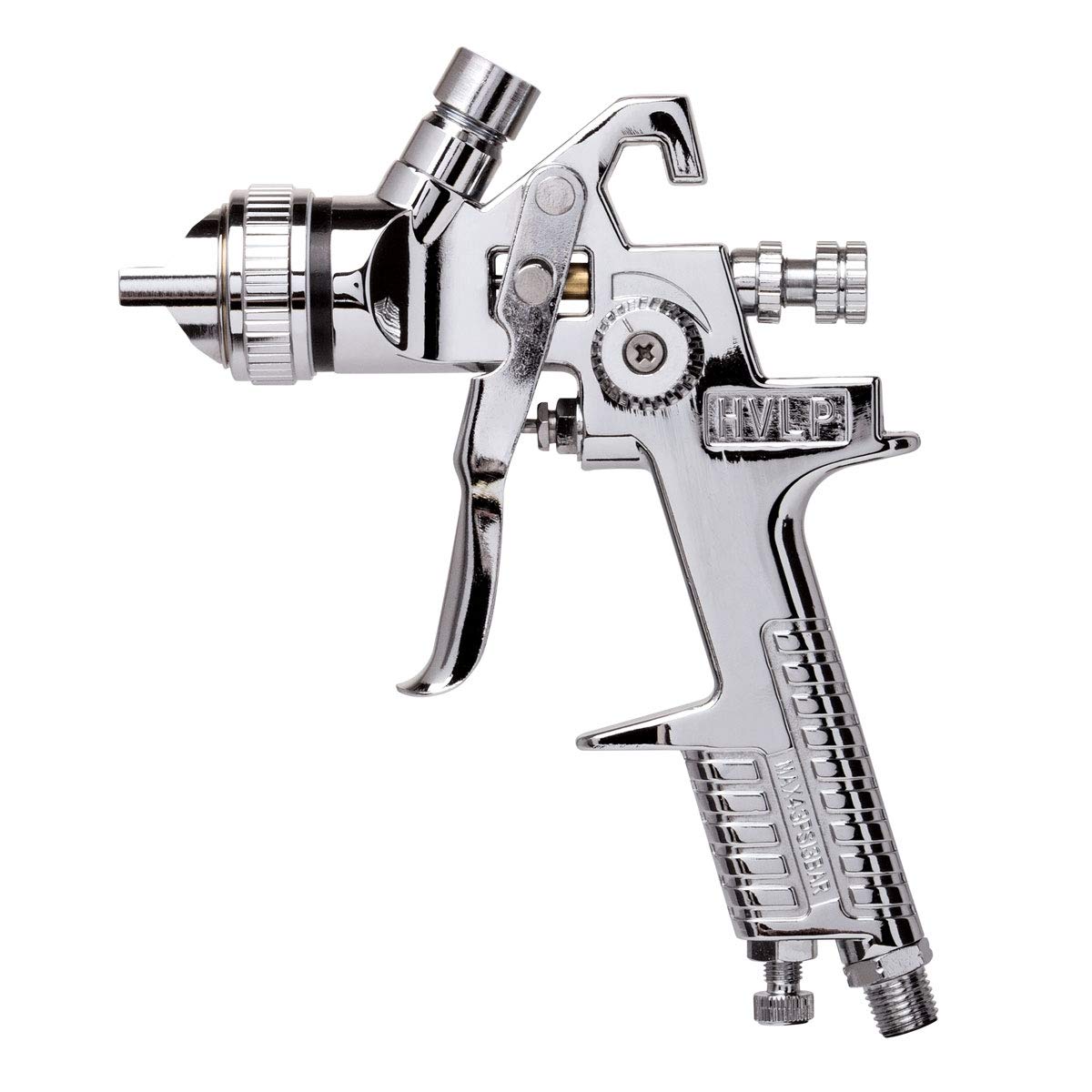 Rockwood 10-Piece HVLP Air Spray Gun Kit with 1.4mm, 1.7mm & 0.8mm Nozzles - Gravity Feed Automotive Paint Sprayer Set Includes 2x1000ml Nylon Cups, Filter & Regulator Gauge - Perfect for Car Painting, Furniture Refinishing & DIY Projects