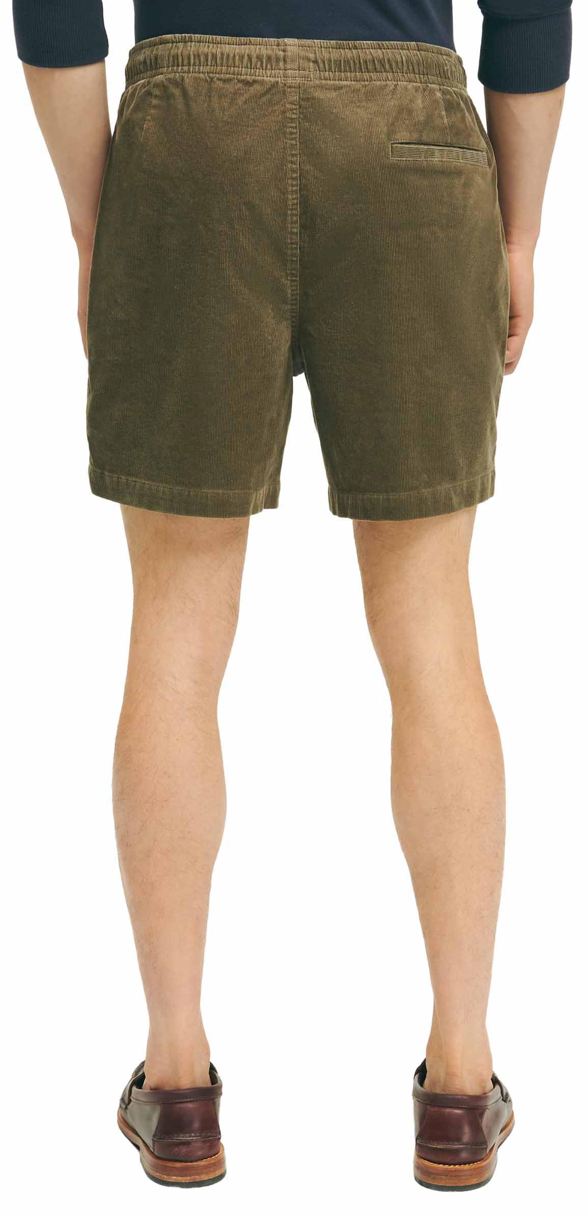 Brooks Brothers Men's Friday Stretch Cotton Corduroy Shorts - Comfortable Casual Wear for Summer & Weekend Outings
