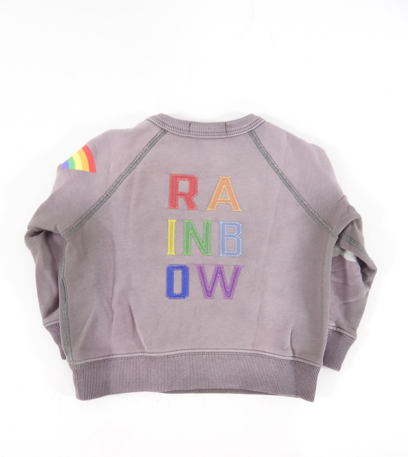 Burberry Kids Rainbow Logo Sweatshirt for Boys & Girls - 12 Months (12M) - Soft Cotton Pullover for Casual Wear & Playdates