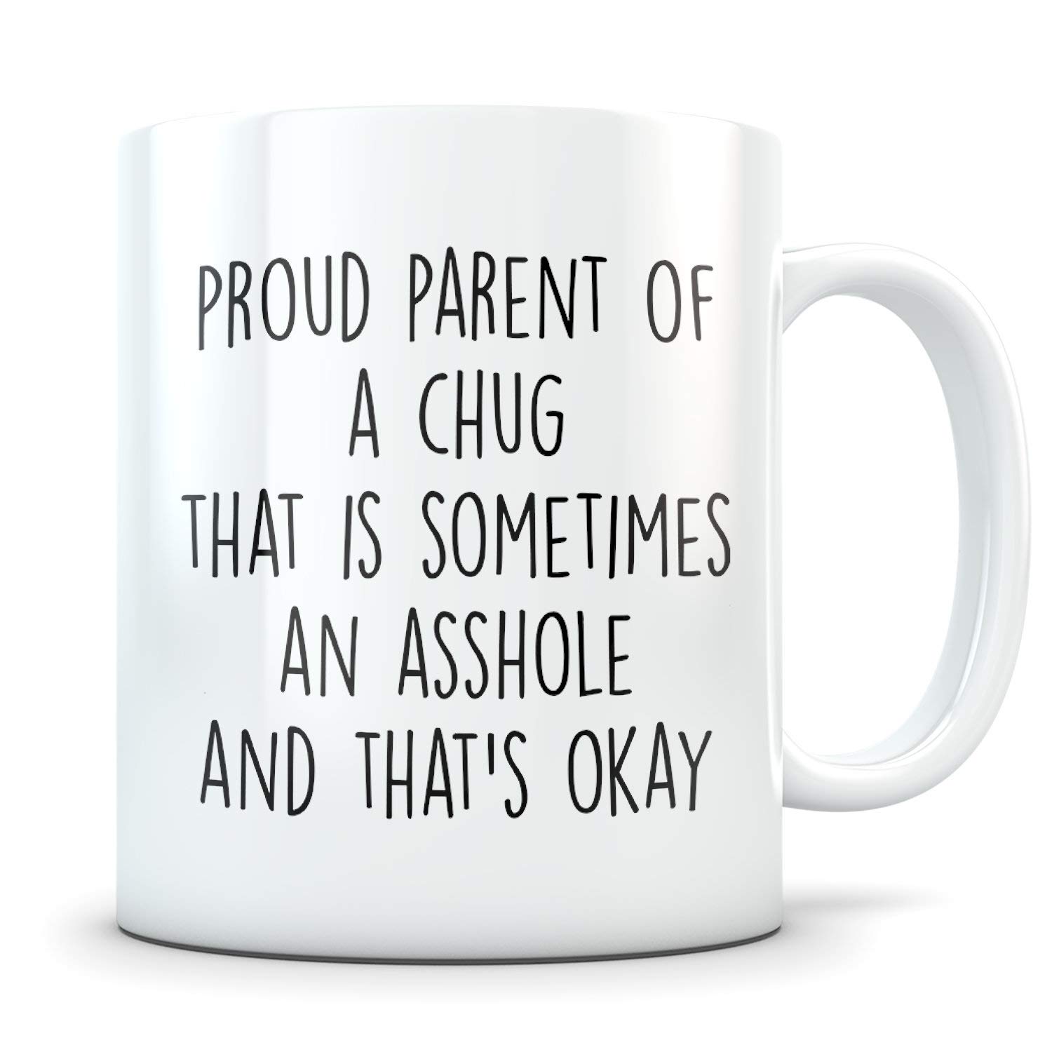 Chug Coffee Mug - Funny Chug Mom Gift for Women, Best Friend & Coffee Lovers - Perfect for Birthdays, Mother's Day & Office Use