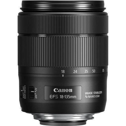 Canon EF-S 18-135mm f/3.5-5.6 IS USM Lens for DSLR Cameras - Perfect for Travel, Portrait & Landscape Photography
