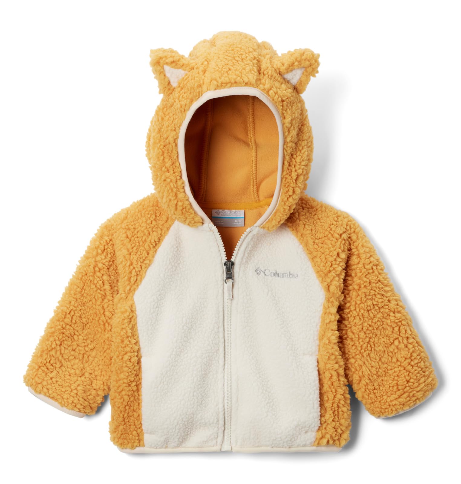 Columbia Baby Boys' Foxy Baby Sherpa Full-Zip Jacket – Warm & Cozy Fleece-Lined Winter Jacket for Toddlers – Perfect for Outdoor Play, Park Visits & Cold Weather Adventures