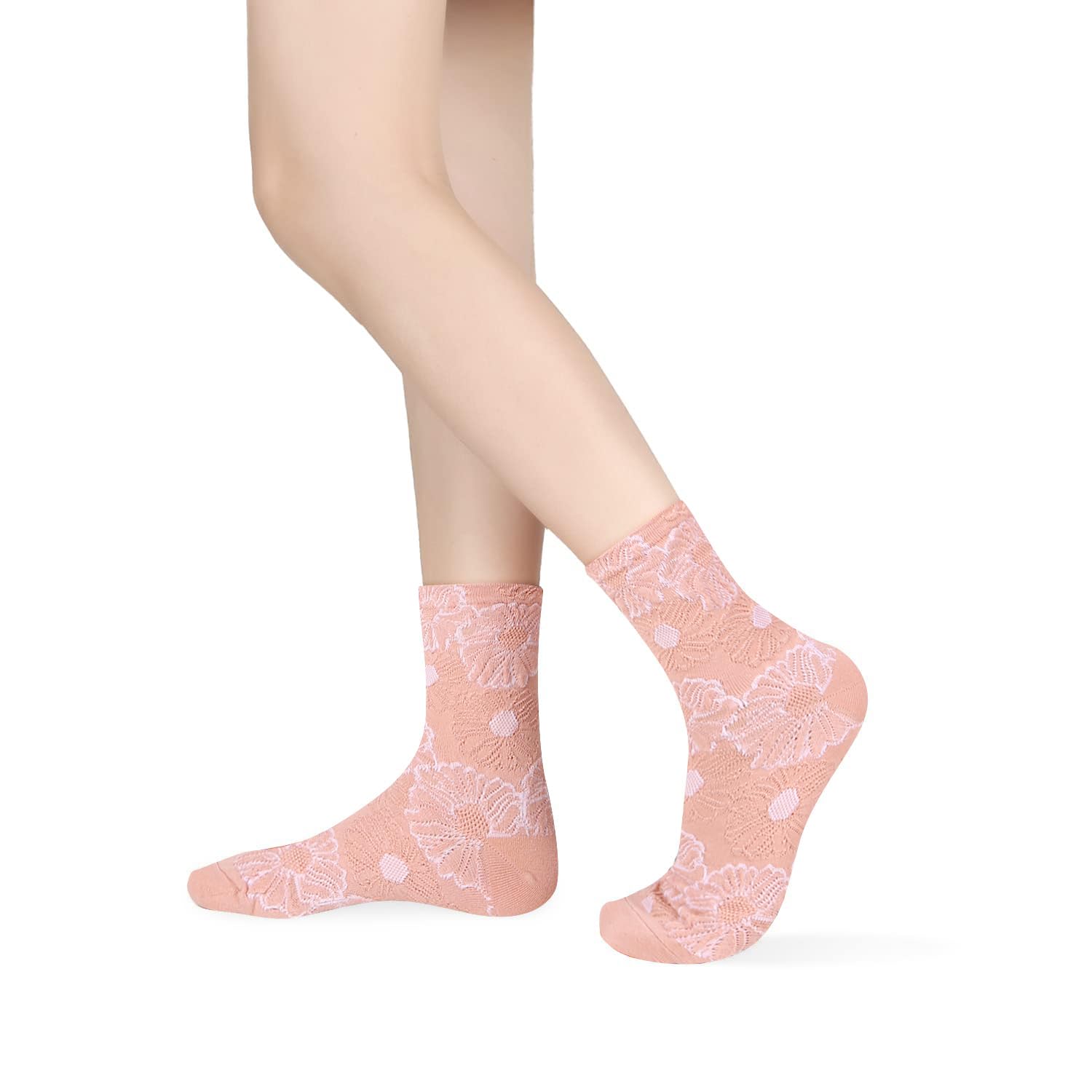 Benefeet Women's Funny Animal Crew Socks - Cute Floral Cotton Socks for Casual Wear