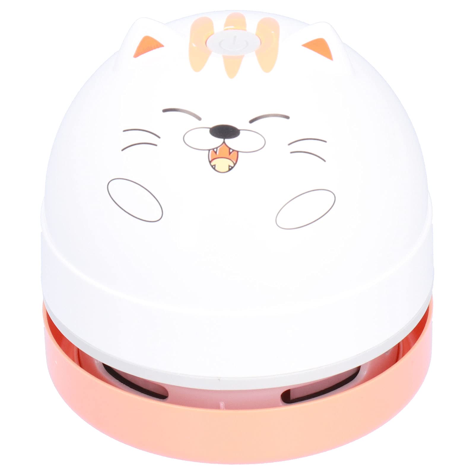 YOUTHINK Cute Animal Shaped USB Desktop Vacuum Cleaner - Portable Dust Sweeper with Vacuum Nozzle & Brush for Keyboard, Home, School, Office (Cat Design) - Perfect for Cleaning Workspaces, Electronics & Small Areas