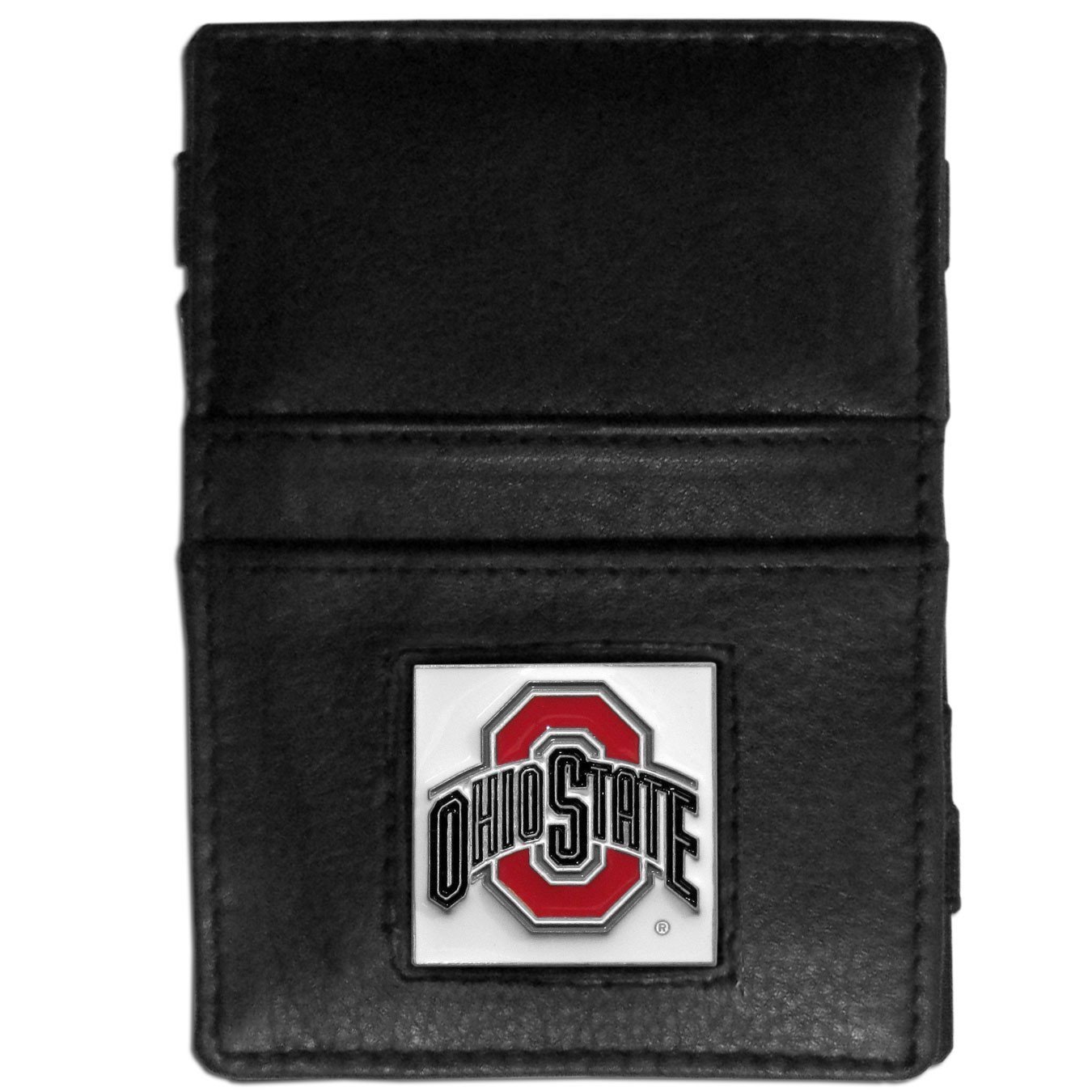 Siskiyou Sports NCAA Leather Jacob's Ladder Wallet - Genuine Leather Bifold Wallet for Men with ID Window & Card Slots - Perfect for College Sports Fans & Everyday Carry