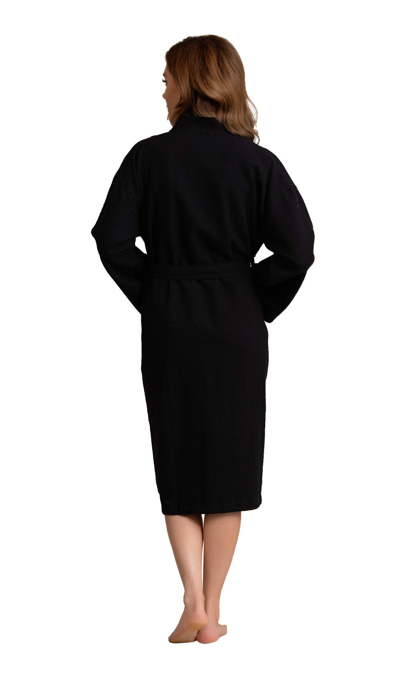 Soft Touch Personalized Embroidered Bridesmaid Robe - 100% Turkish Cotton Long Waffle Spa Bathrobe for Women - Perfect Wedding Party Gift & Luxury Spa Relaxation at Home