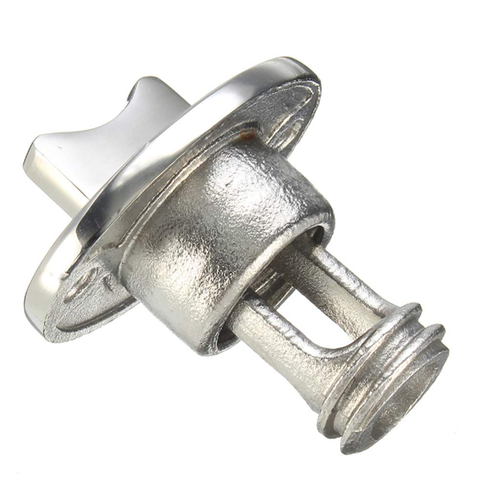 2PCS Oval Garboard Drain Plug - Stainless Steel Boat Drain Plug Fits 1'' Hole with 3/4'' Thread - Waterproof Marine Drain for Boats, Yachts & Watercrafts - Perfect for Bilge Drainage & Marine Maintenance