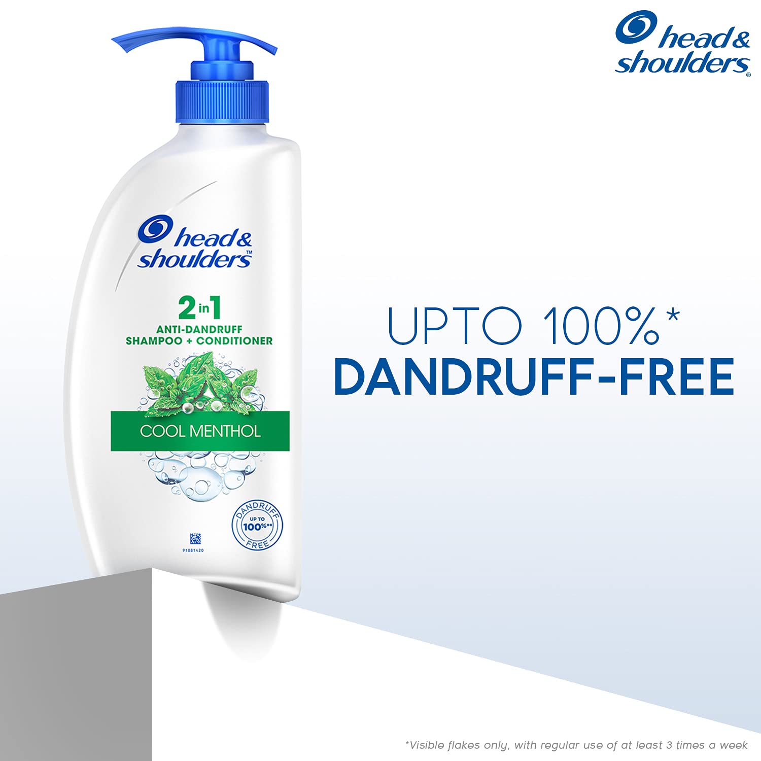 Head & Shoulders Anti Dandruff Shampoo & Conditioner Set - Cool Menthol 1L Shampoo + Smooth & Silky 170ml Conditioner - Scalp Care for Flaky, Itchy Scalp - Perfect for Daily Hair Wash & Scalp Refreshment