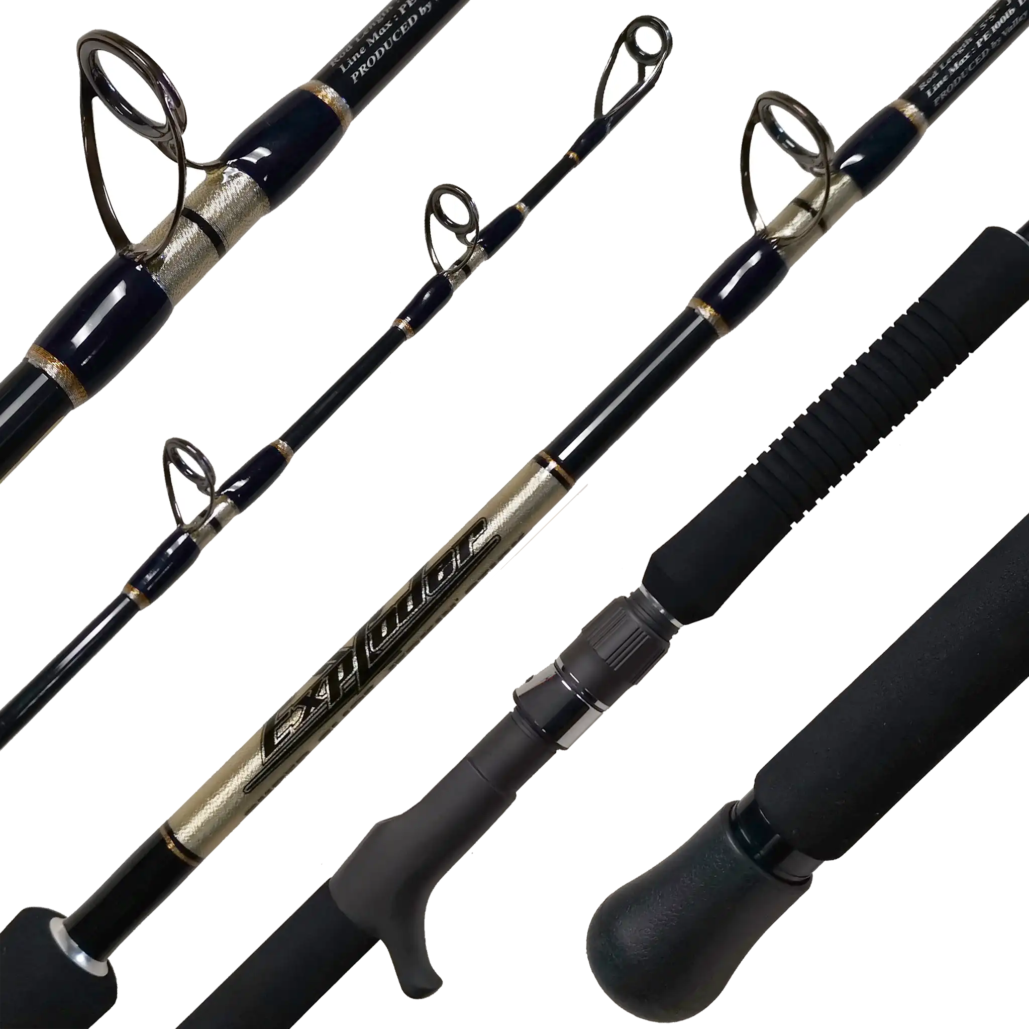 Valley Hill Exploder Tuna Speed Jigging Fishing Rods - Saltwater Offshore Fishing Gear for Tuna, Grouper & Amberjack - Perfect for Deep Sea Jigging & Boat Fishing Adventures