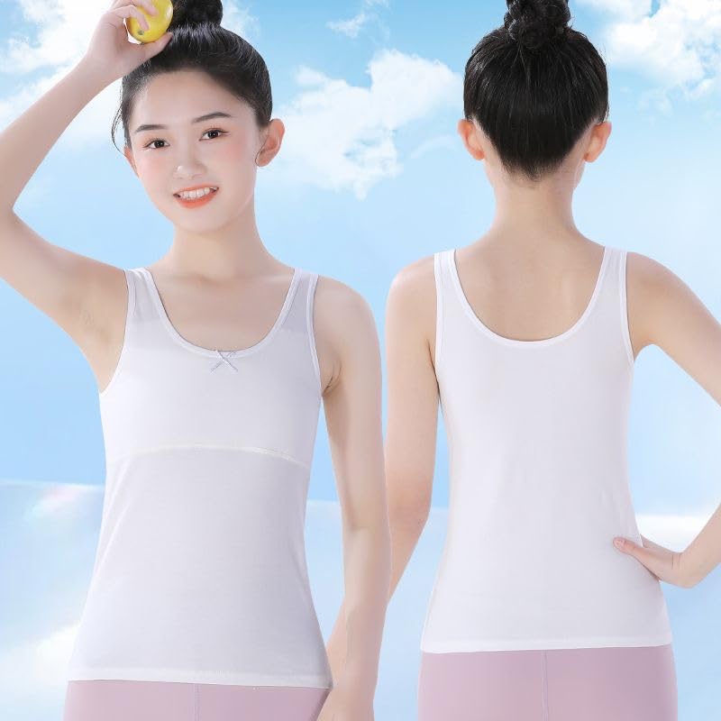 Original Cotton Camisole for Teen Girls - Soft Training Bras & Undershirts - Perfect for School, Sleepwear & Layering