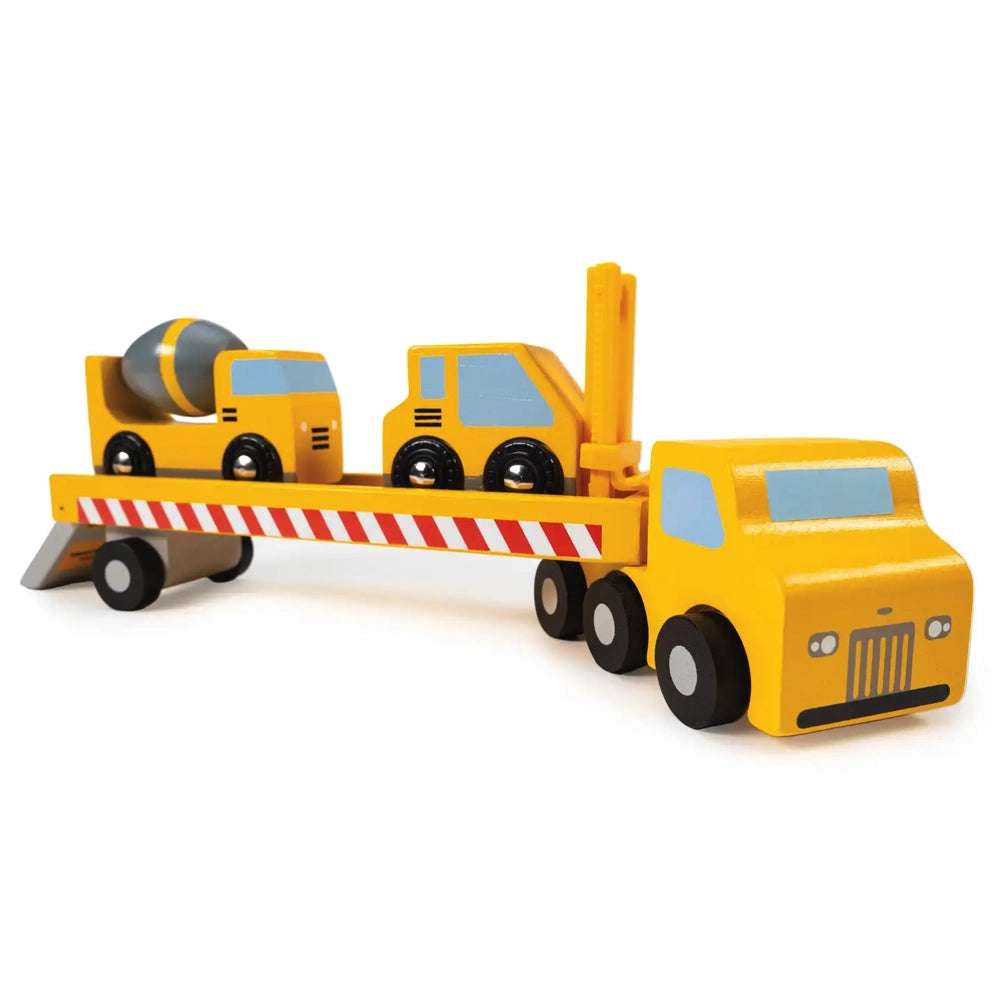 Mentari Toys Construction Transporter Truck - Heavy Duty Building Vehicle Toy for Kids - Perfect for Pretend Play, Construction Site Adventures & STEM Learning