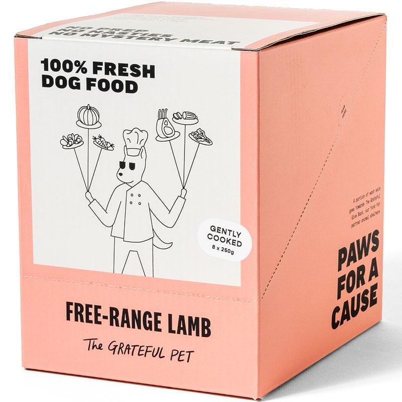 Premium Free-Range Lamb Gently Cooked Frozen Dog Food - 2kg | Grain-Free, High-Protein Meal for All Breeds | Perfect for Sensitive Stomachs & Picky Eaters