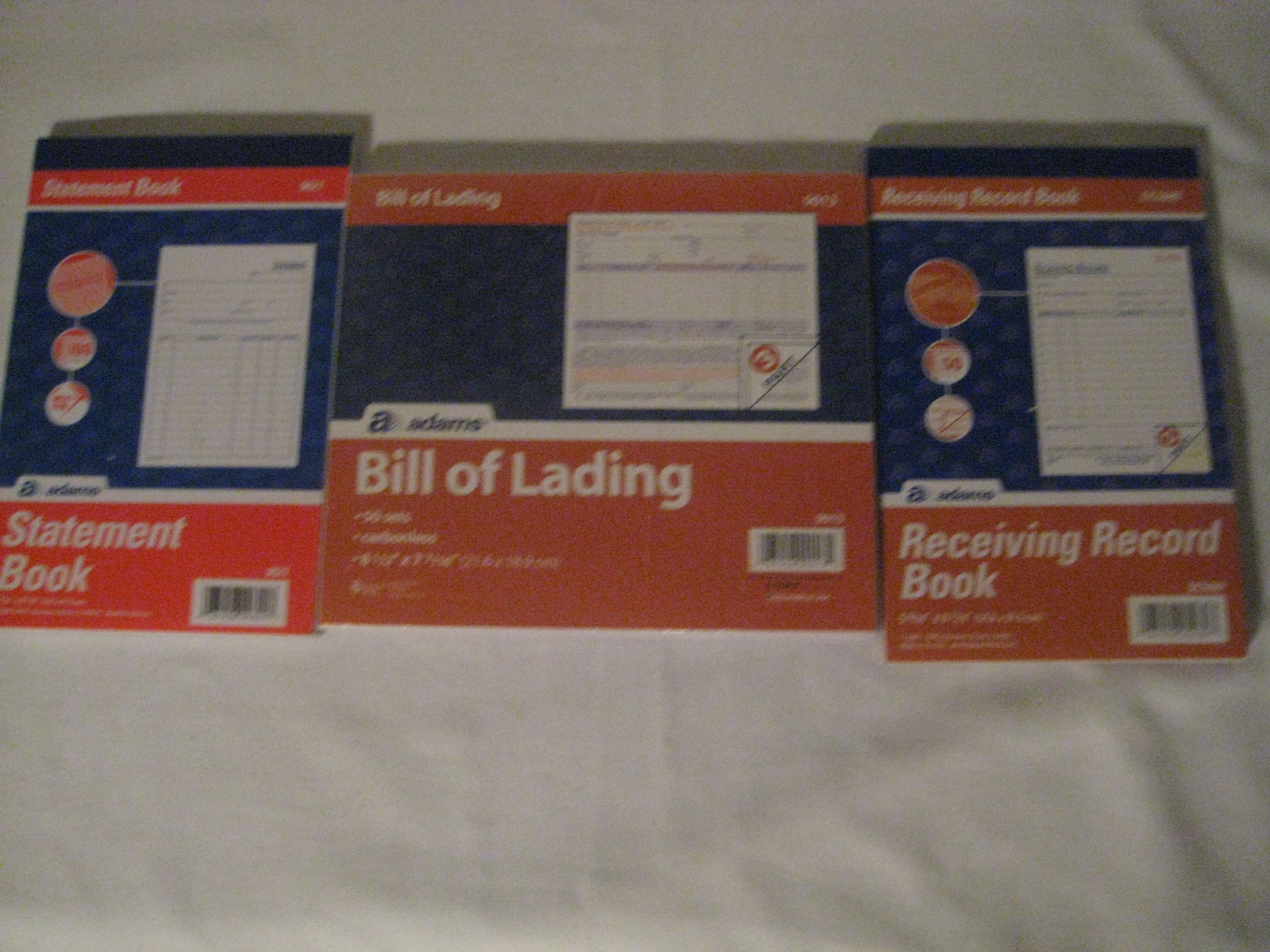 Adams Bill of Lading Short Form - 3-Part Carbonless Set, 50 Sheets, White - Shipping & Receiving Documents for Small Business, Trucking & Logistics (3-Pack)