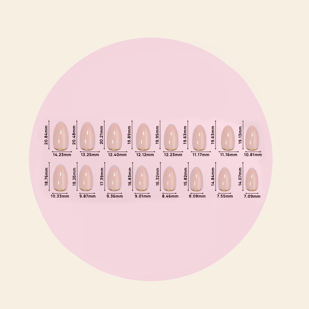 Mitty Princess Press on Nails - False Nails Glue on Nails with Nail Glue - Perfect for Parties, Weddings & Special Occasions
