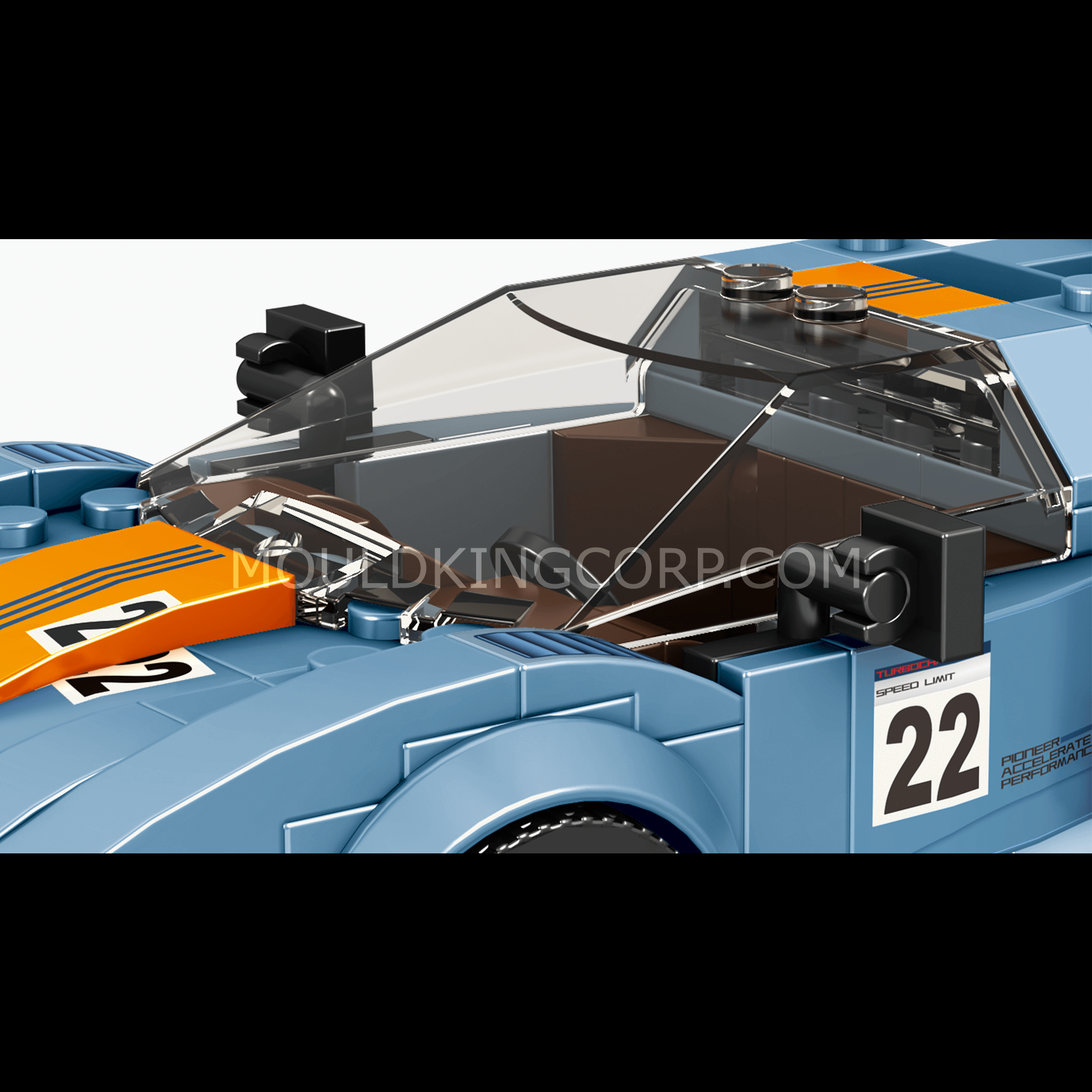 Mould King 27005 The 918 RSR Mini Sports Car Building Set - 330 PCS Model Kit for Adults & Kids | Perfect for Collectors, DIY Enthusiasts & Home Office Decoration