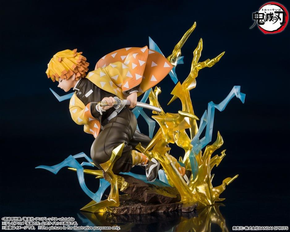Figuarts Zero Demon Slayer: Kimetsu no Yaiba Zenitsu Agatsuma Thunderclap and Flash Ver. Anime Action Figure Statue - Perfect for Anime Collectors, Home Decor, and Gift Giving