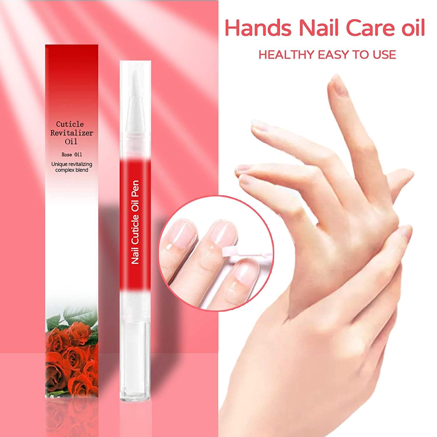 AIJIMEI 8pcs Cuticle Oil Pens - Nail Care Essential Oil for Dry & Damaged Nails - Moisturizing Nail Repair Treatment with Vitamin E - Perfect for Manicures, Pedicures & At-Home Nail Care