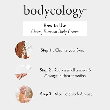 Cherry Blossom Body Lotion for Women - 8 oz Hydrating Moisturizer for Dry Skin - Floral Scented Cream for Daily Use & Spa Nights