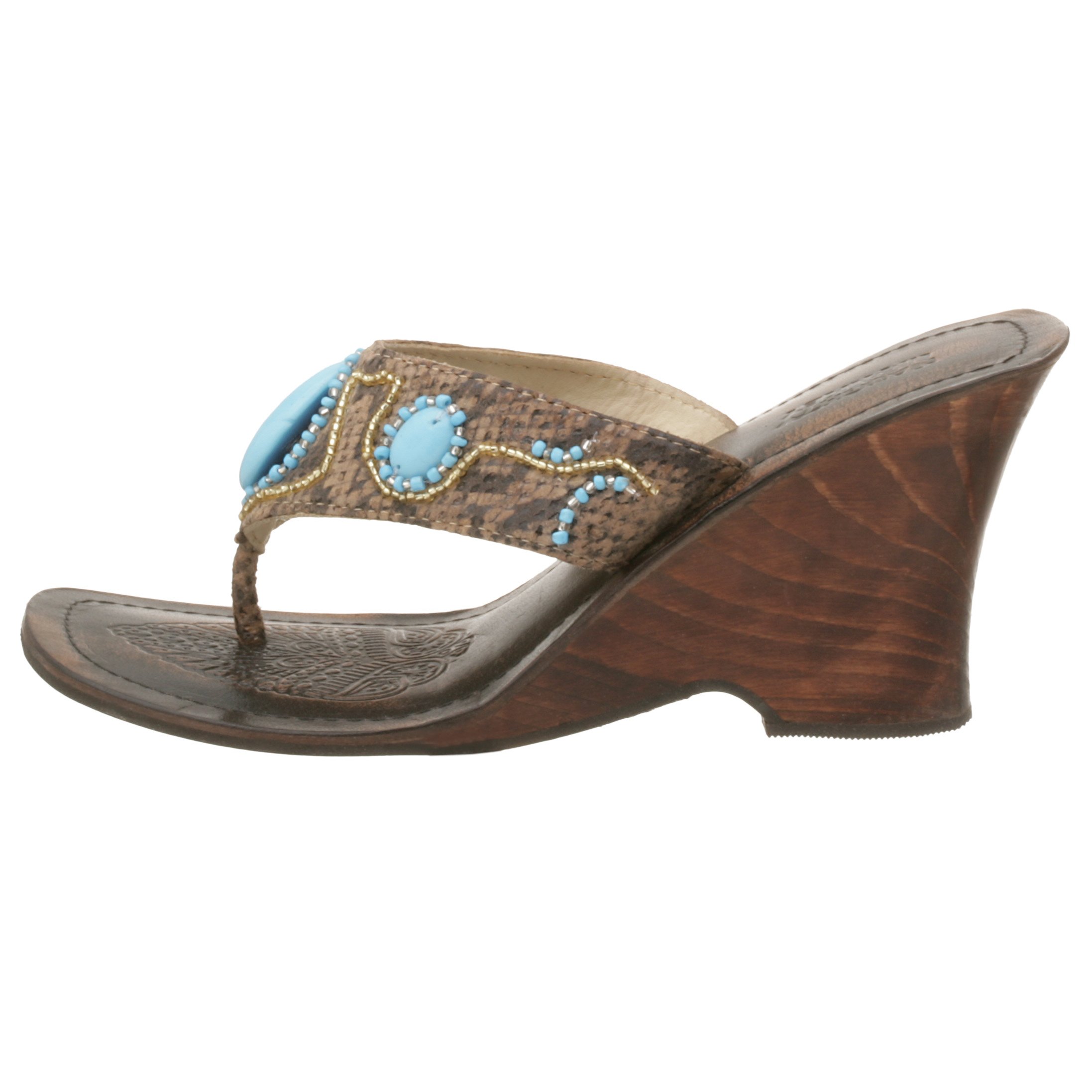 Naughty Monkey Women's Sneaky Wedge Thong Sandals - Comfortable Low Heel Flip Flops for Beach, Pool & Summer Outfits