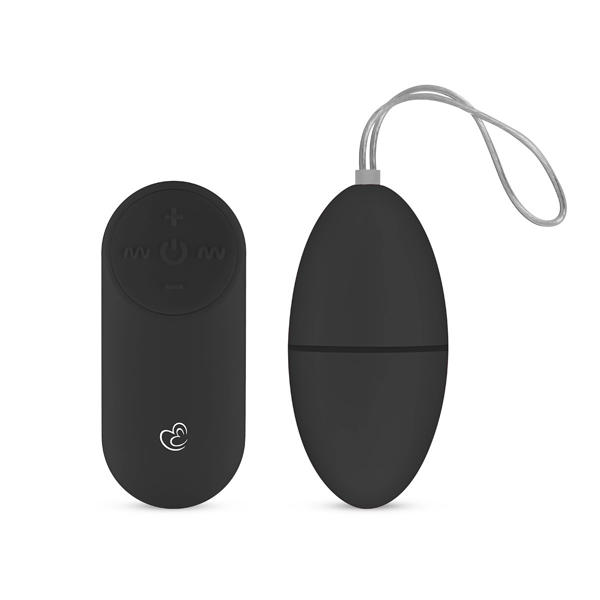 Remote Control Vibrating Egg Massager - 124g Black Therapeutic Love Egg for Couples & Solo Play - Perfect for Sensual Massage, Intimacy & Relaxation - EasyToys 