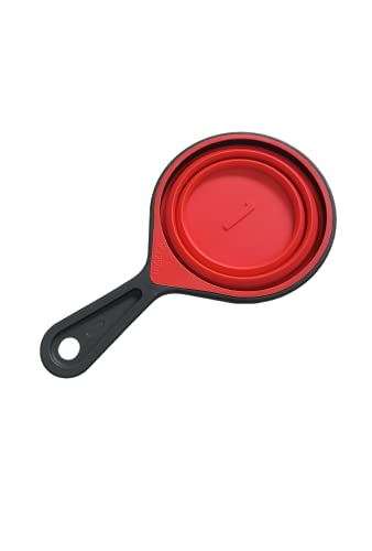 Collapsible Silicone Measuring Cups Set - 60ml/80ml/125ml/250ml (4-Piece, 4 Colors) - Space-Saving Kitchen Measuring Tools for Baking, Cooking & Meal Prep
