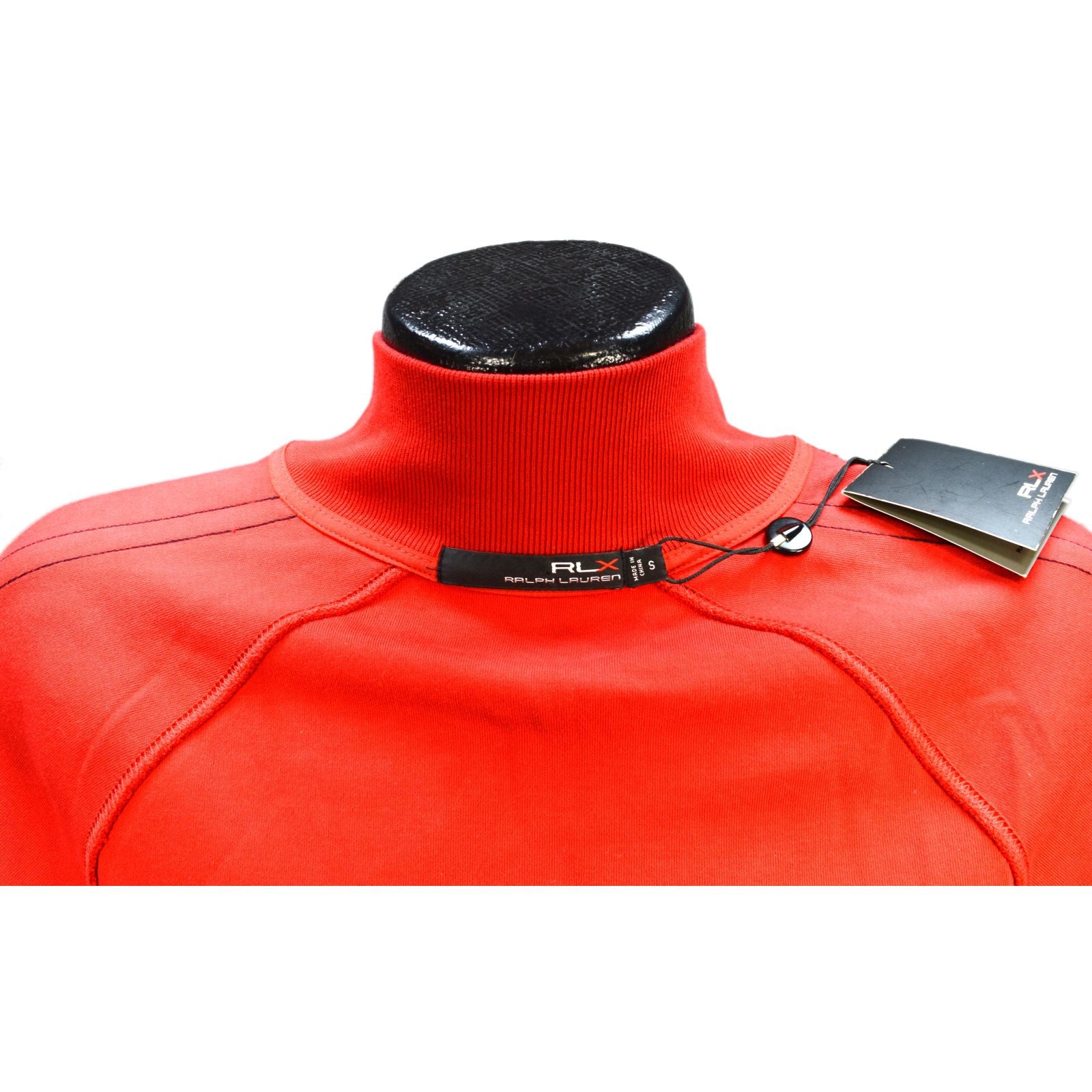 RALPH LAUREN RLX Active Interlock Track Jacket for Men - Red & Black Athletic Running Jacket, Size Small (S) - Perfect for Gym Workouts, Jogging & Outdoor Sports