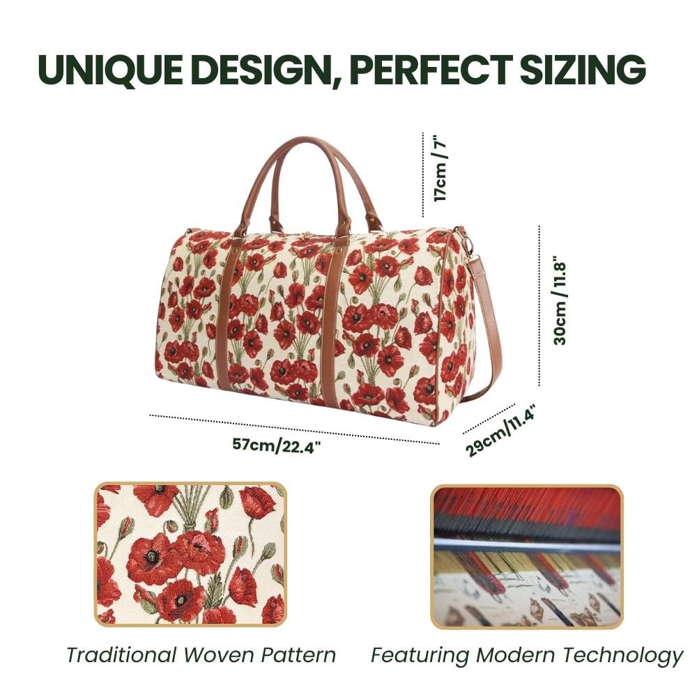 Large Women's Duffel Bag - Spacious Carry-On Overnight Weekender for Travel, Gym & Work | Durable Hand Luggage for Women, Teens & Girls | Perfect for Weekend Getaways, Business Trips & Sports Activities