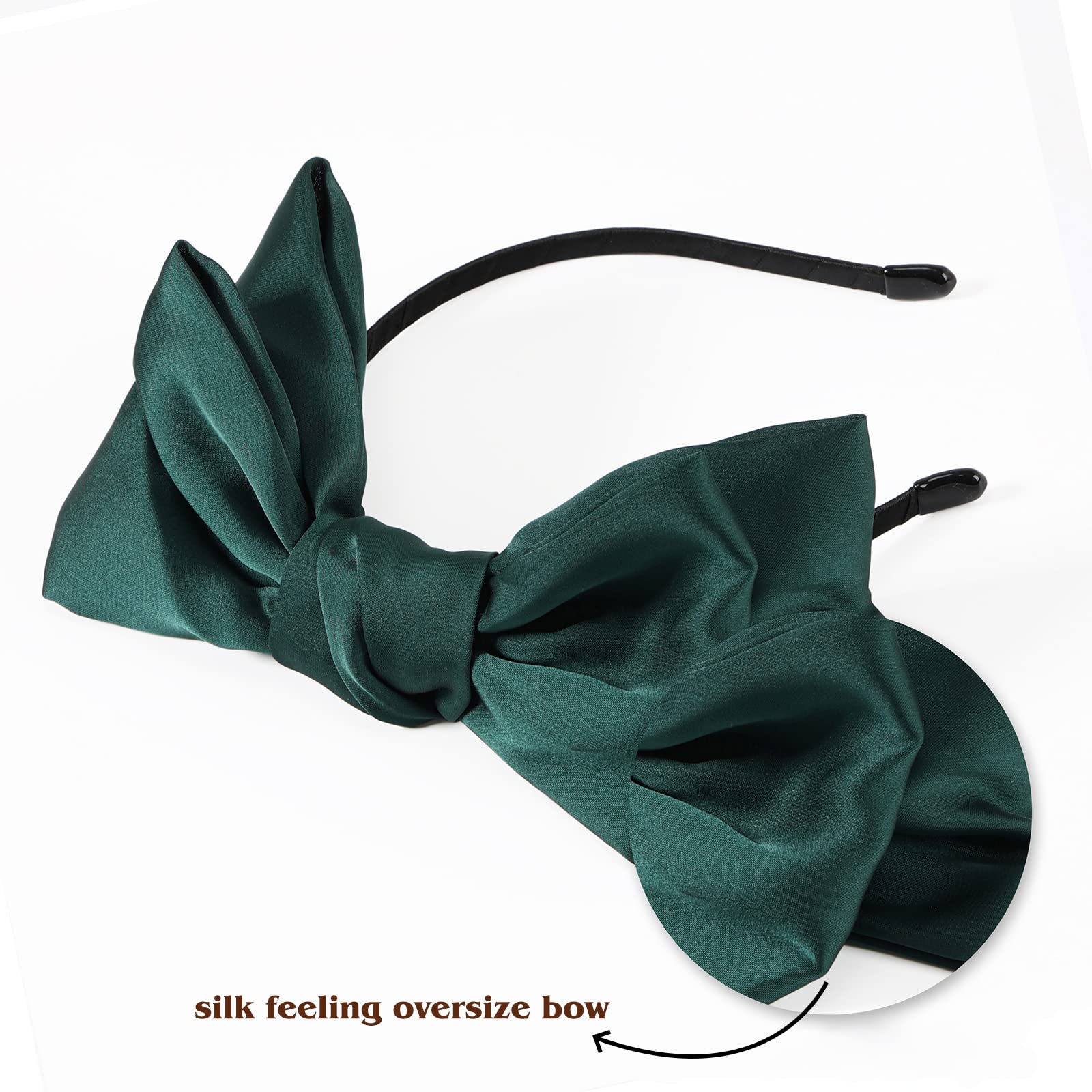 3PCS Elegant Bow Headbands for Women - Fashion Hair Accessories for Party, Wedding, Cosplay & Costume - Perfect for Bridal, Prom, Halloween & Daily Use