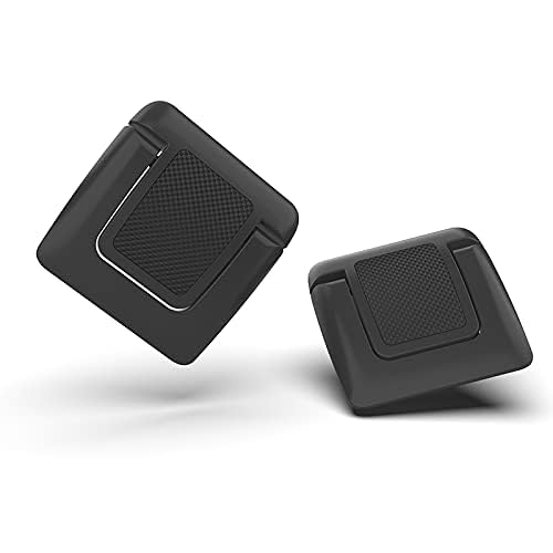 Portable Invisible Laptop Stand & Ergonomic Cooling Pad - Adjustable Computer Keyboard Riser for MacBook Pro/Air, Dell, HP & More (2 Pack, Black) - Perfect for Office, Travel & Home Workspace Setup