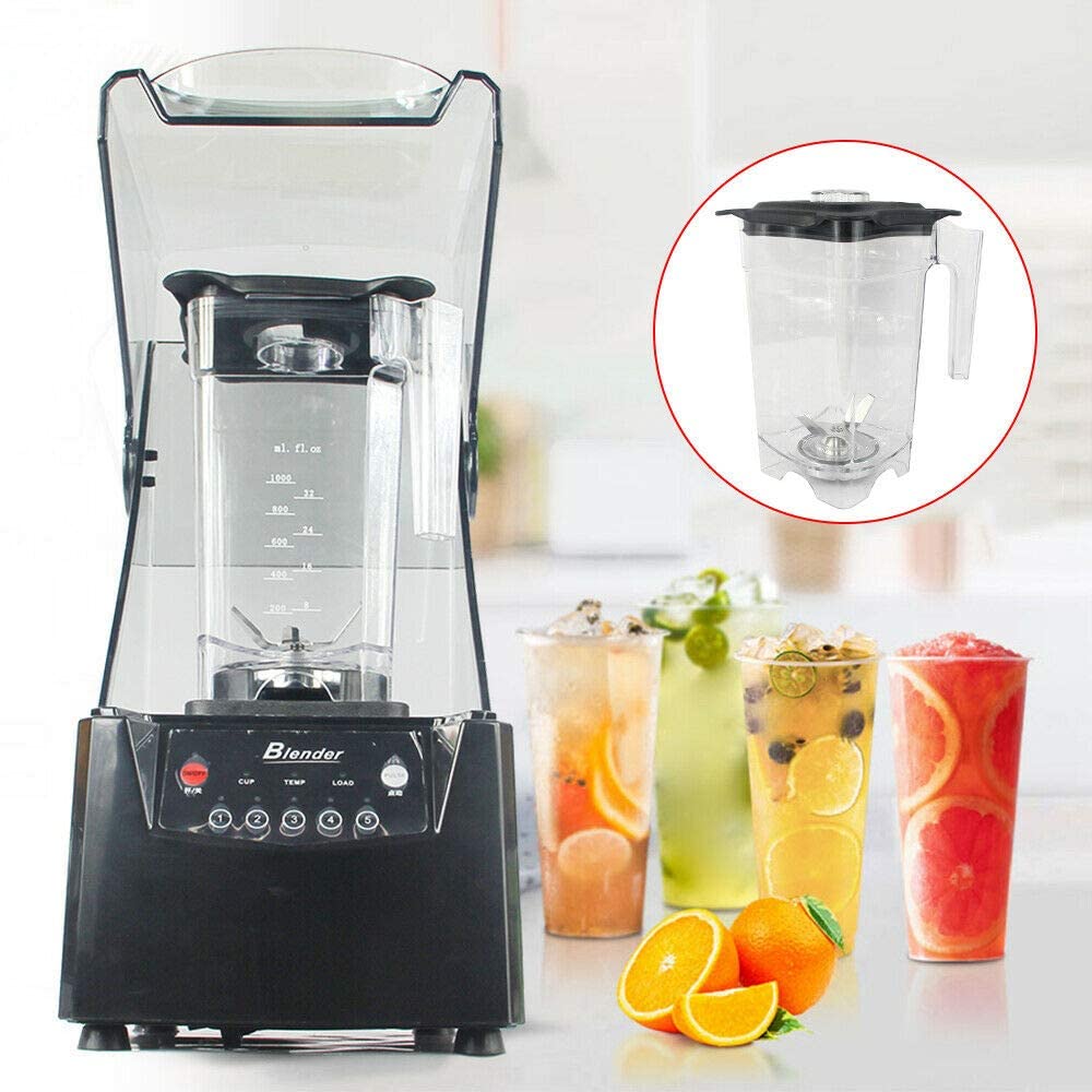 1.8L Commercial Electric Blender - 2600W High-Powered Smoothie Maker, Ice Crusher & Fruit Juicer with Soundproof Cover - Heavy Duty for Restaurants, Cafes & Home Kitchens - Perfect for Smoothies, Juices, Shakes & Frozen Drinks