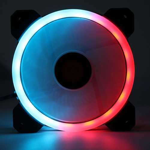 Coolmoon 6-Pack 120mm RGB LED PC Case Fans with Adjustable Speed & IR Remote Control - Perfect for Gaming PC Builds, Computer Cooling & Custom RGB Lighting Setups