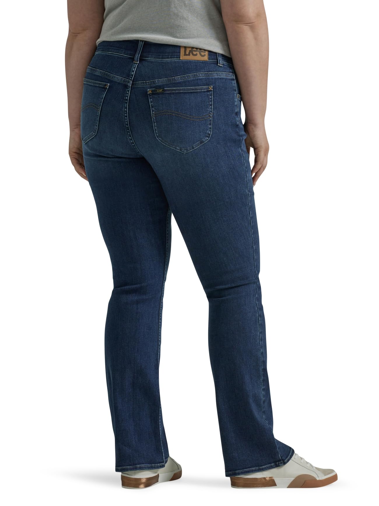 Lee Women's Plus Size Ultra Lux Comfort with Flex Motion Bootcut Jeans - Stretchy & Flattering Denim for Work, Casual & Night Out