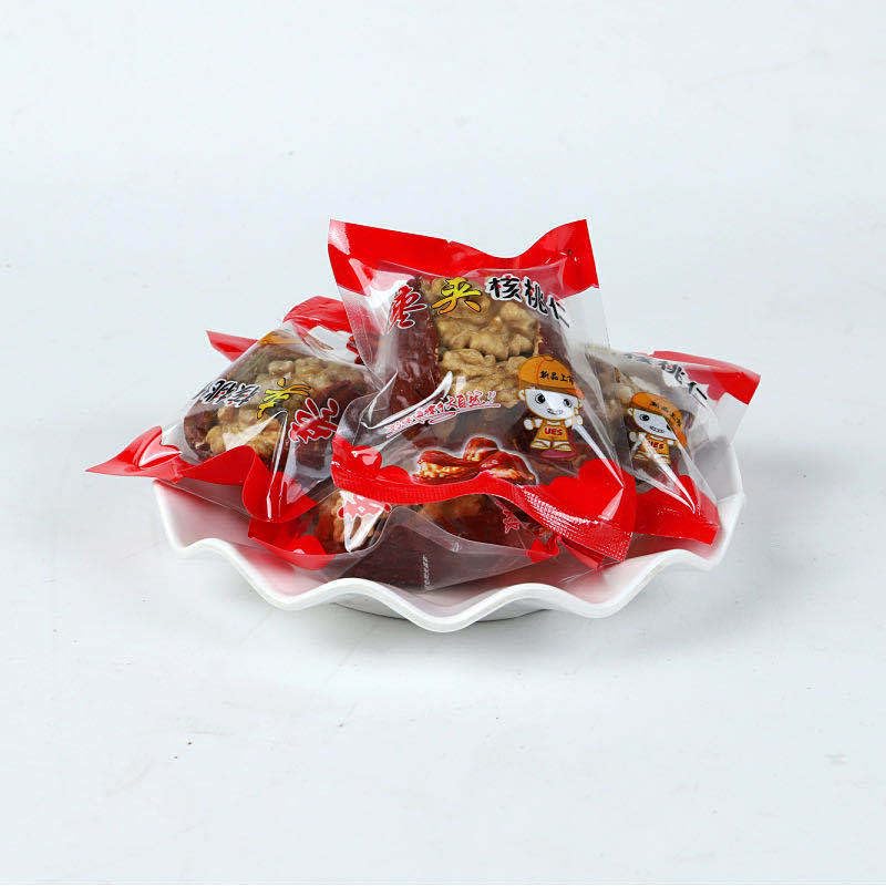 Premium Organic Red Jujube with Walnut Kernels - 500g Natural Dried Chinese Date Snacks for Energy Boost, Healthy Office Snacking & Gift Giving