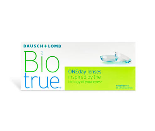 Biotrue ONEday Daily Disposable Contact Lenses (30 Pack) – Comfortable & Breathable for All-Day Wear – Perfect for Work, Sports, and Travel