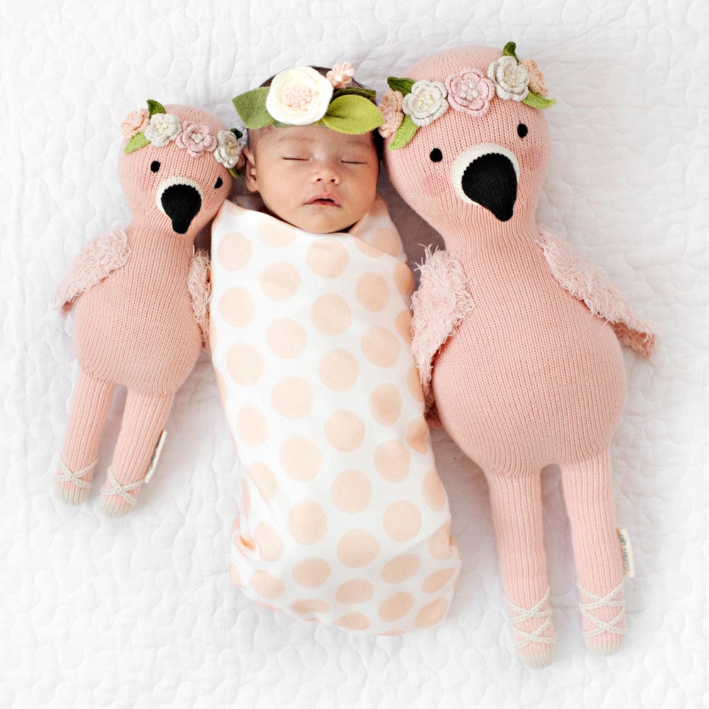 Cuddle+Kind Little Flamingo Stuffed Animal - Adorable Plush Toy for Kids, Soft & Huggable Gift for Baby Shower, Birthday, Nursery Decor | Perfect for Cuddling, Playtime & Comfort